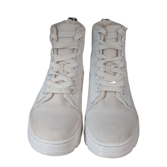 Dr. Martens Combs White Combat Boots Men\'s Size 8.5 High-Top Lug Sole Boots main image 7